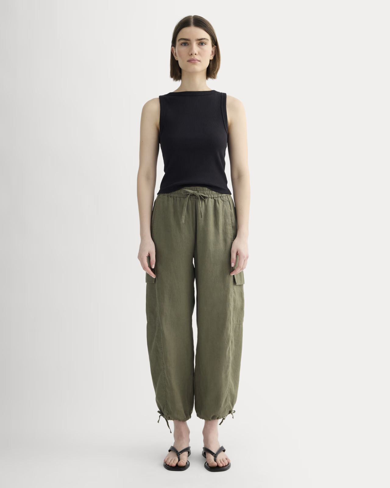 Ezinoura The Cargo Curve Pant Linen