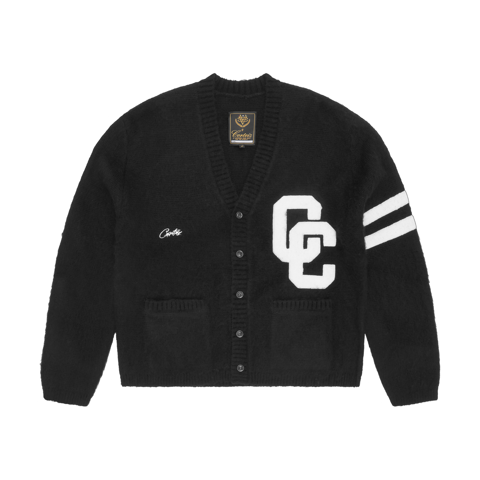 COLLEGE CARDIGAN [BLACK]