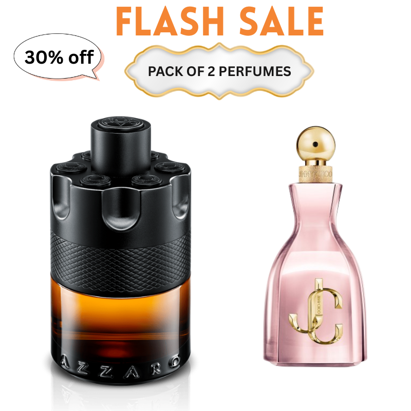 Azzaro Wanted + Jimmy Choo I Want Choo – Perfume Duo (Pack of 2)