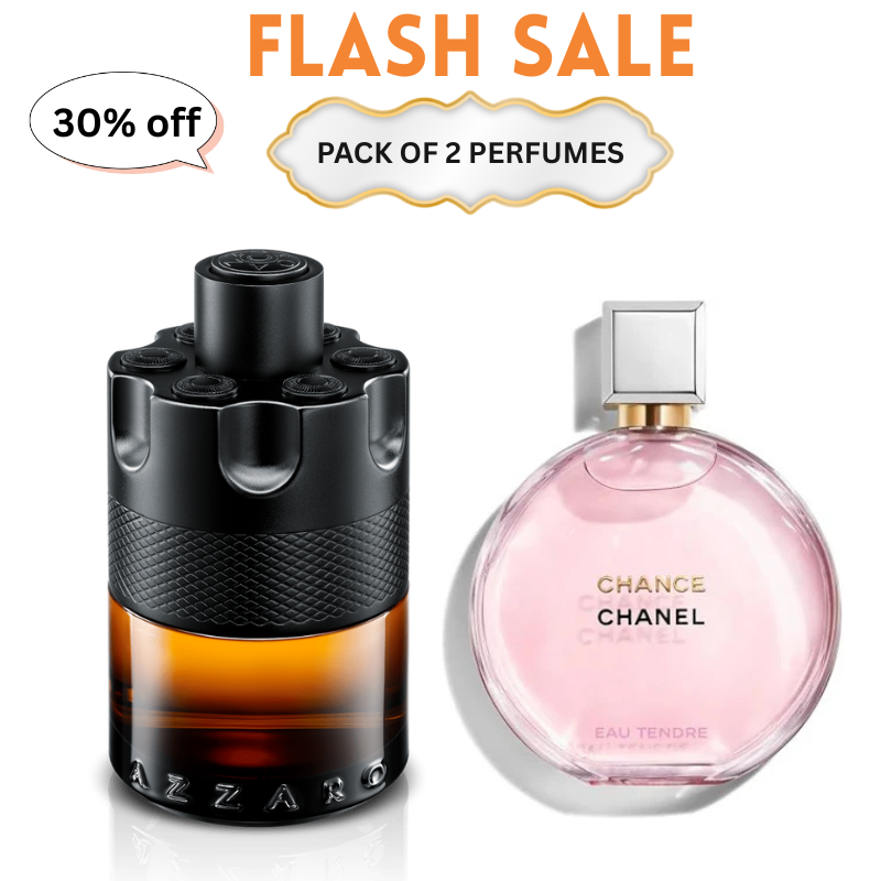 Perfume Duo – Azzaro Wanted + Chanel Chance Eau Tendre | Pack of 2 | Long-Lasting Fragrance