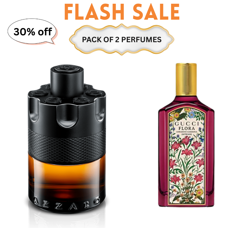 Azzaro Wanted + Gucci Flora Gorgeous Gardenia – Perfume Duo | Pack of 2