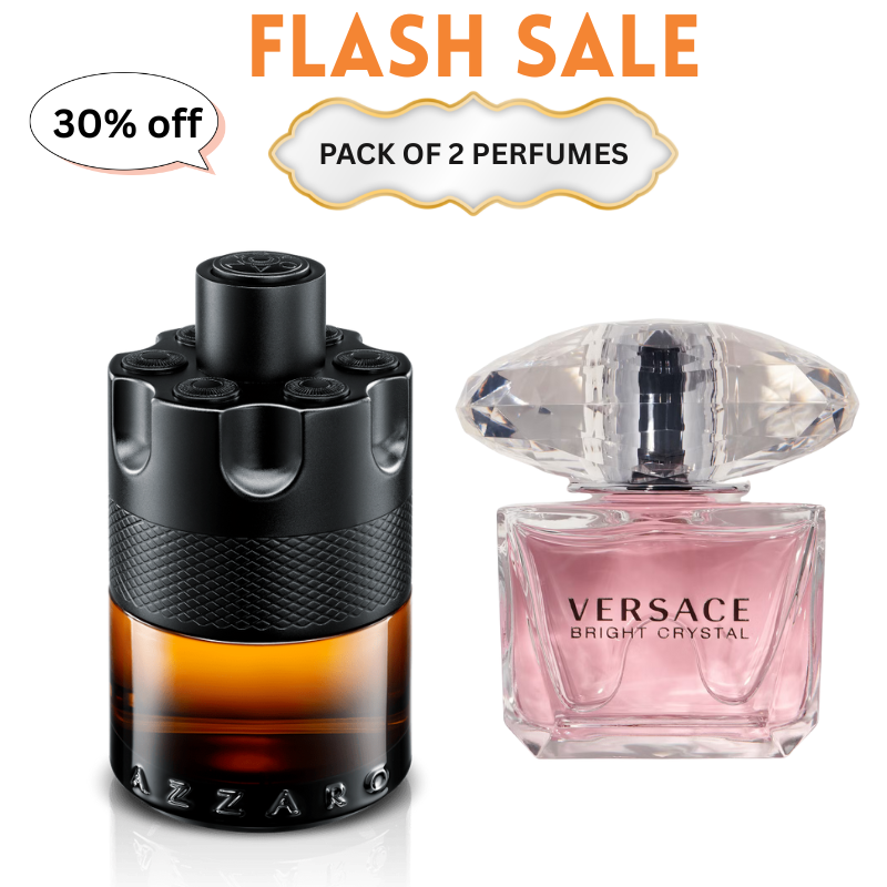Azzaro Wanted + Versace Bright Crystal – Perfume Duo | Pack of 2