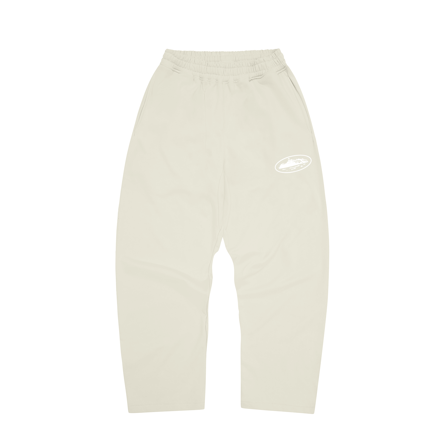 ISLAND PUFF PRINT OPEN HEM SWEATPANT [OFF WHITE]