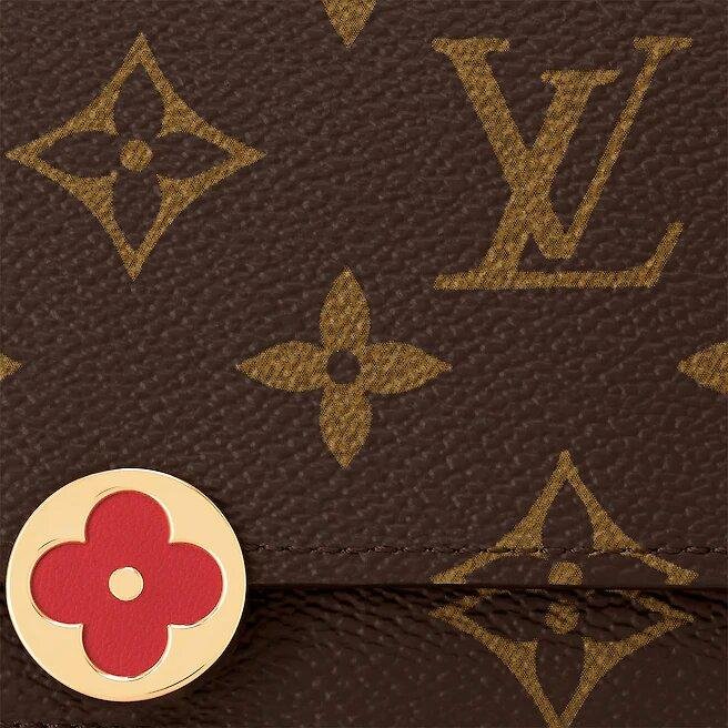 Louis Vuitton Flore Compact Wallet Coquelicot - Image 4