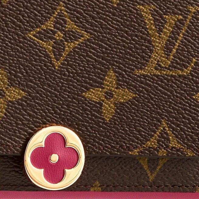 Louis Vuitton Flore Compact Wallet Fushia - Image 5