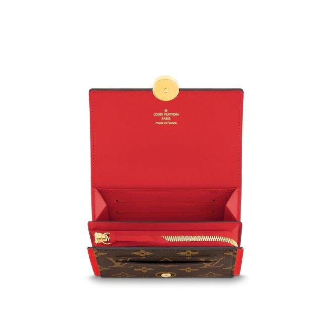 Louis Vuitton Flore Compact Wallet Coquelicot - Image 3