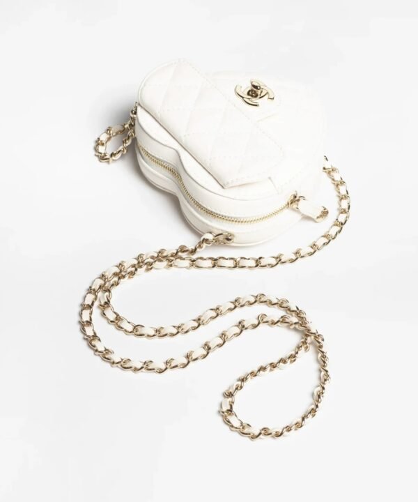 Chanel Heart Clutch With Chain