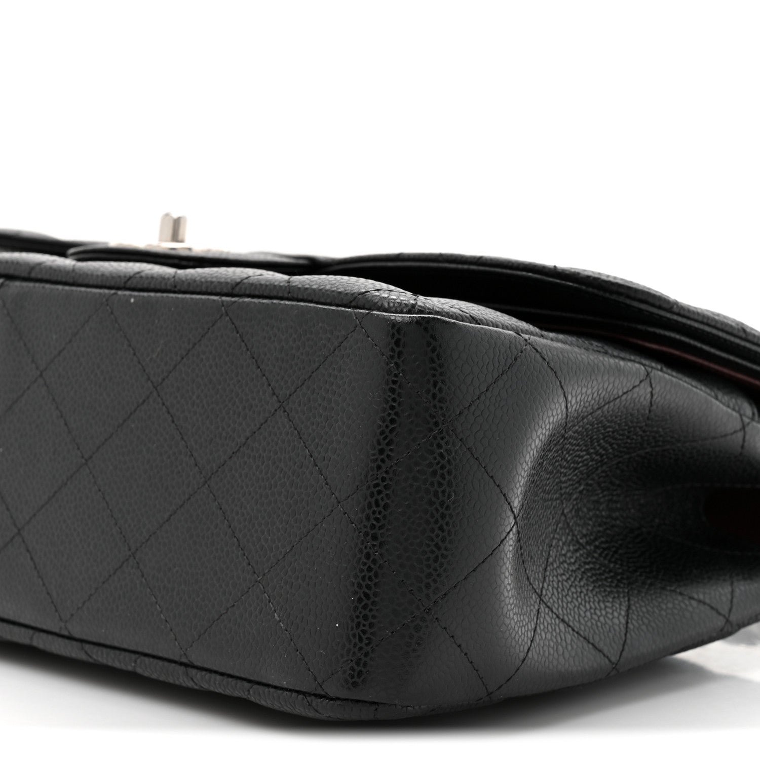 Caviar Quilted Jumbo Double Flap Black - Image 10