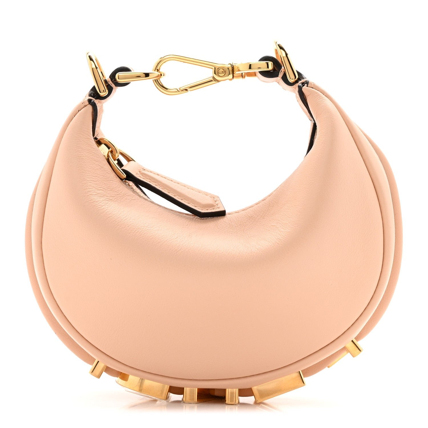 Fendi Vitello Grace Matte Nano Fendigraphy Hobo Charm