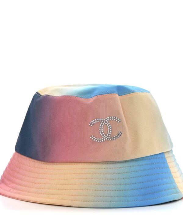 Canvas Crystal Ombre CC Bucket Hat M Pink Yellow Blue