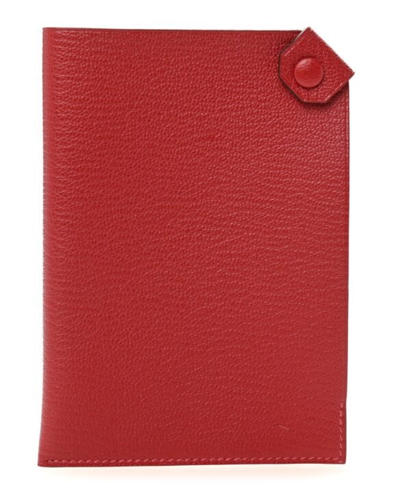Chevre Mysore Tarmac PM Passport Holder Rouge Casaque