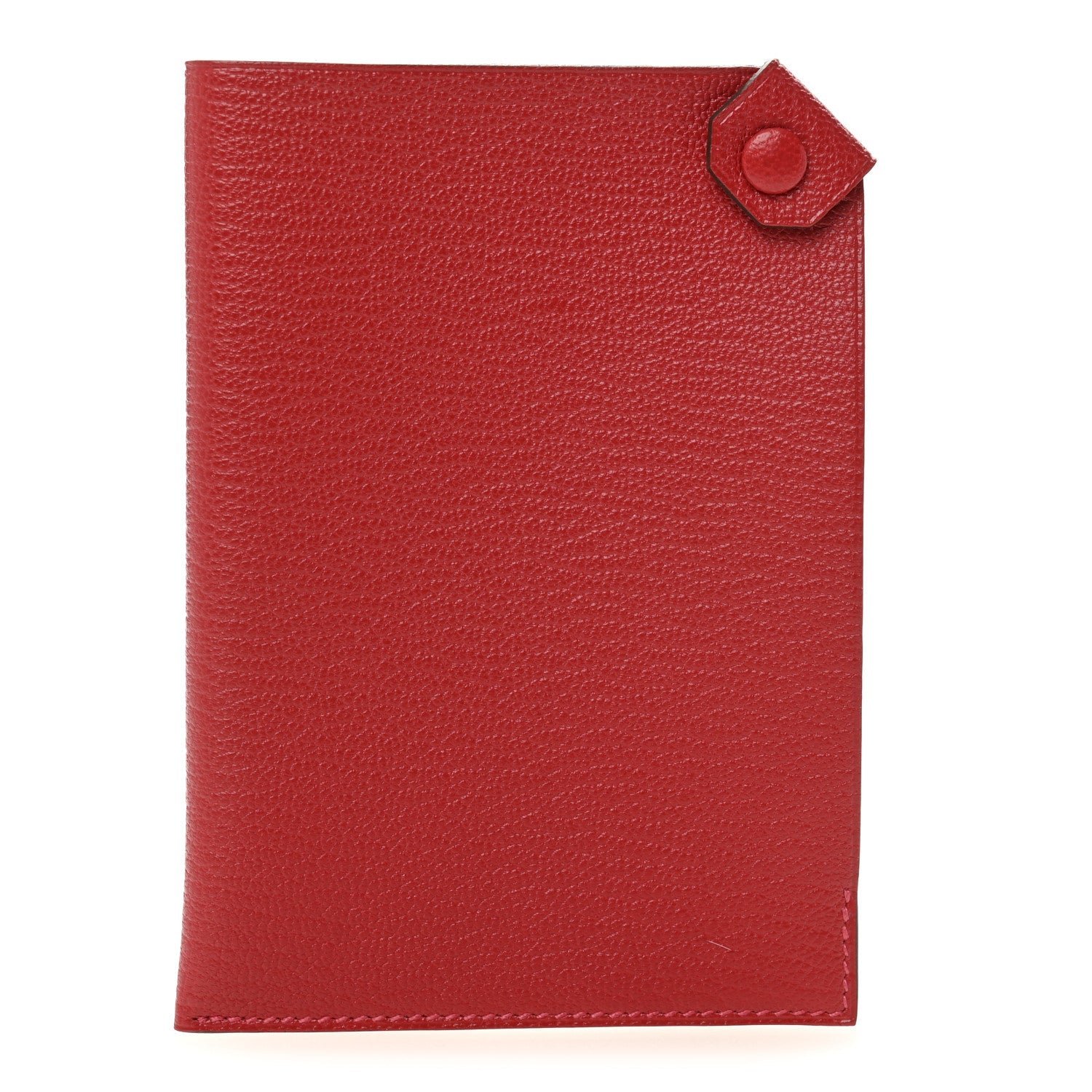 Chevre Mysore Tarmac PM Passport Holder Rouge Casaque