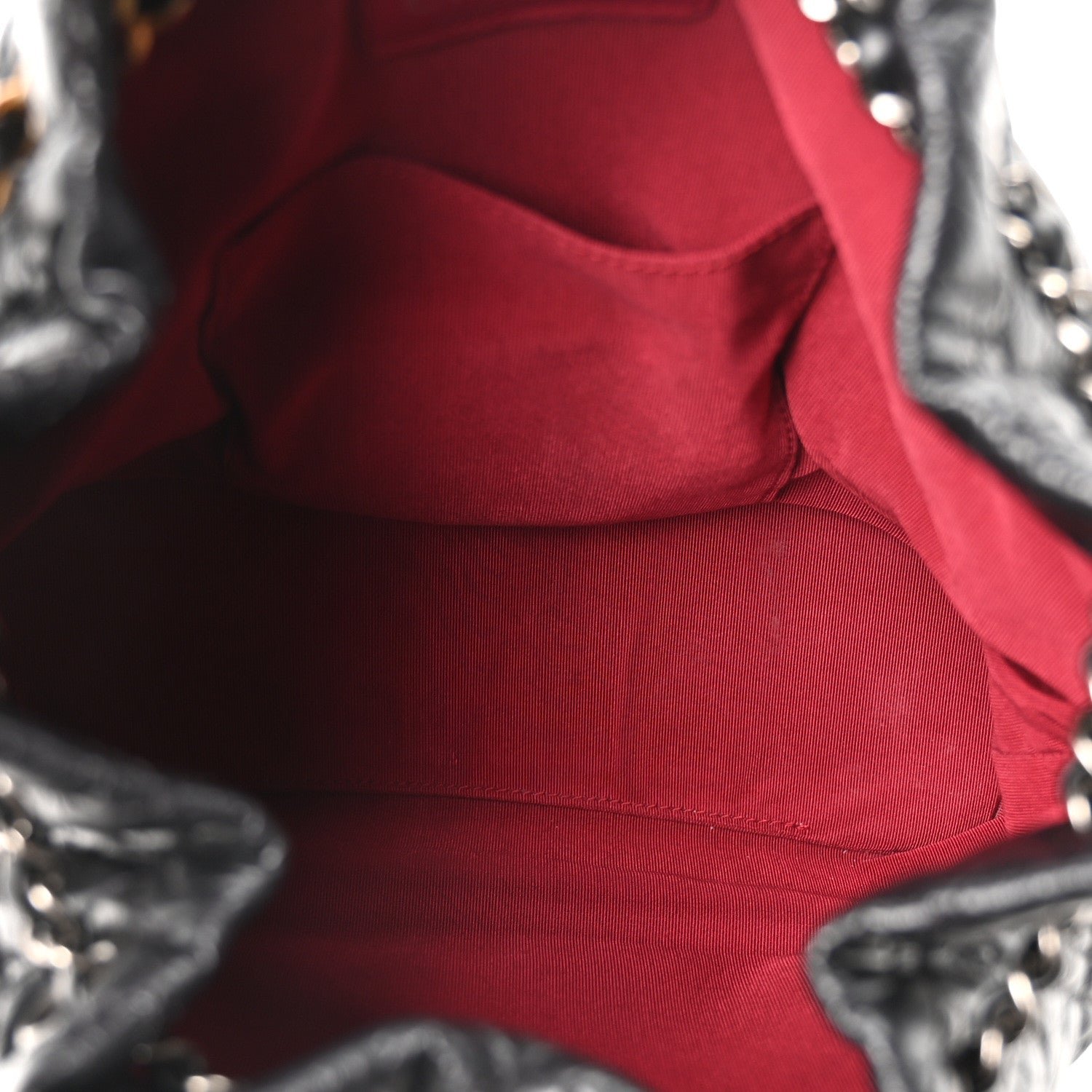 Aged Calfskin Quilted Gabrielle Backpack Black - Image 5