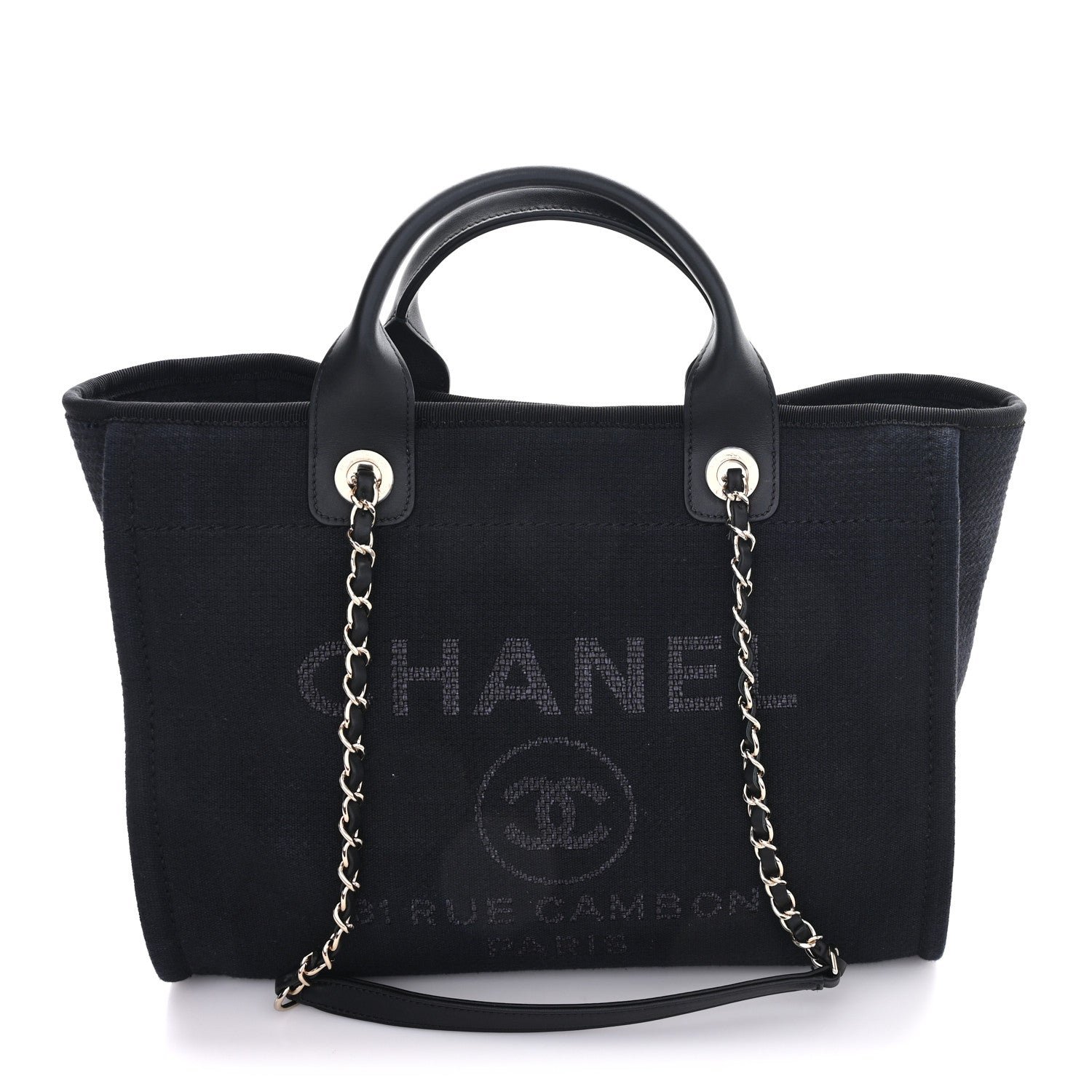 Mixed Fibers Small Deauville Tote Black
