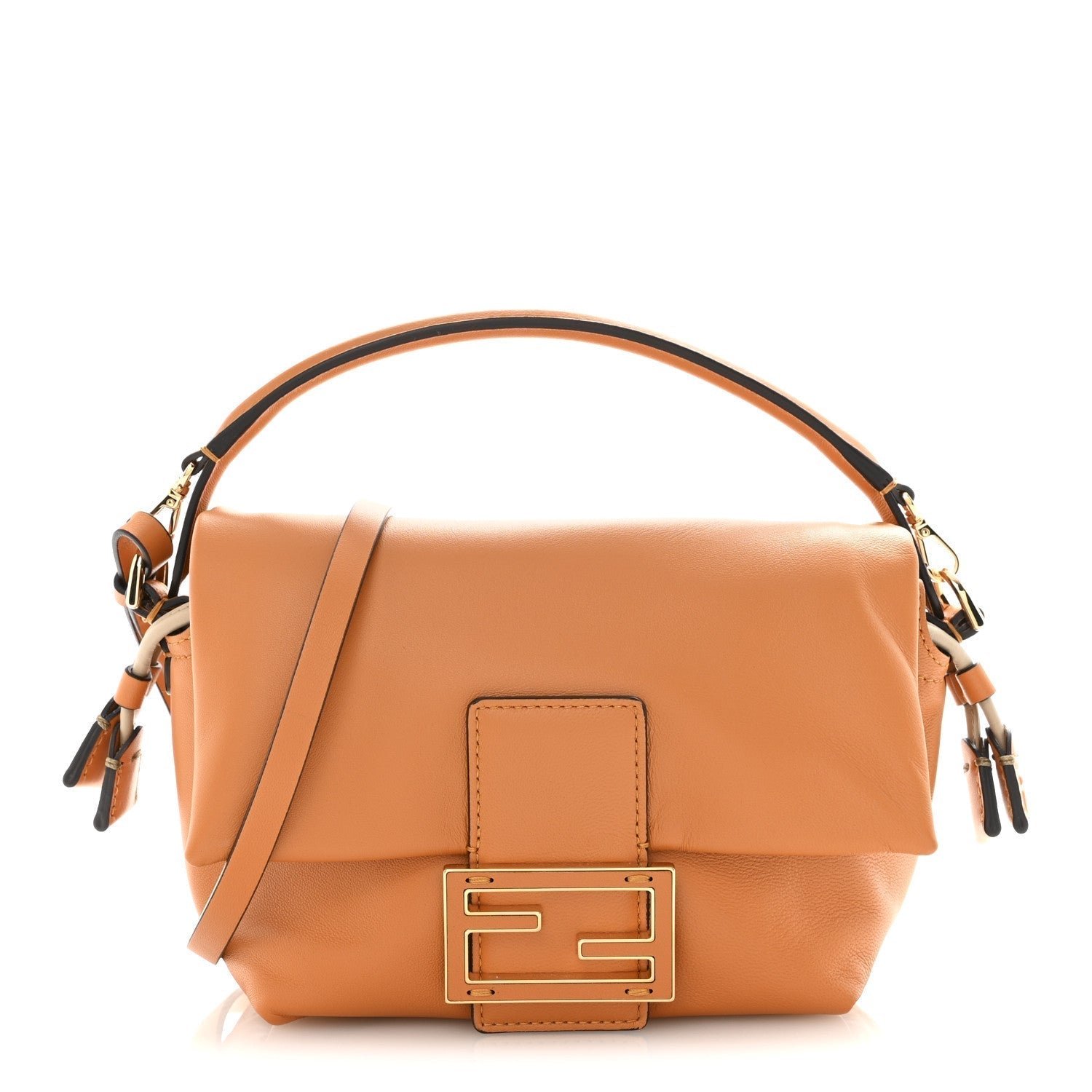 Mamma Baguette Small Dark orange nappa leather mini-bag