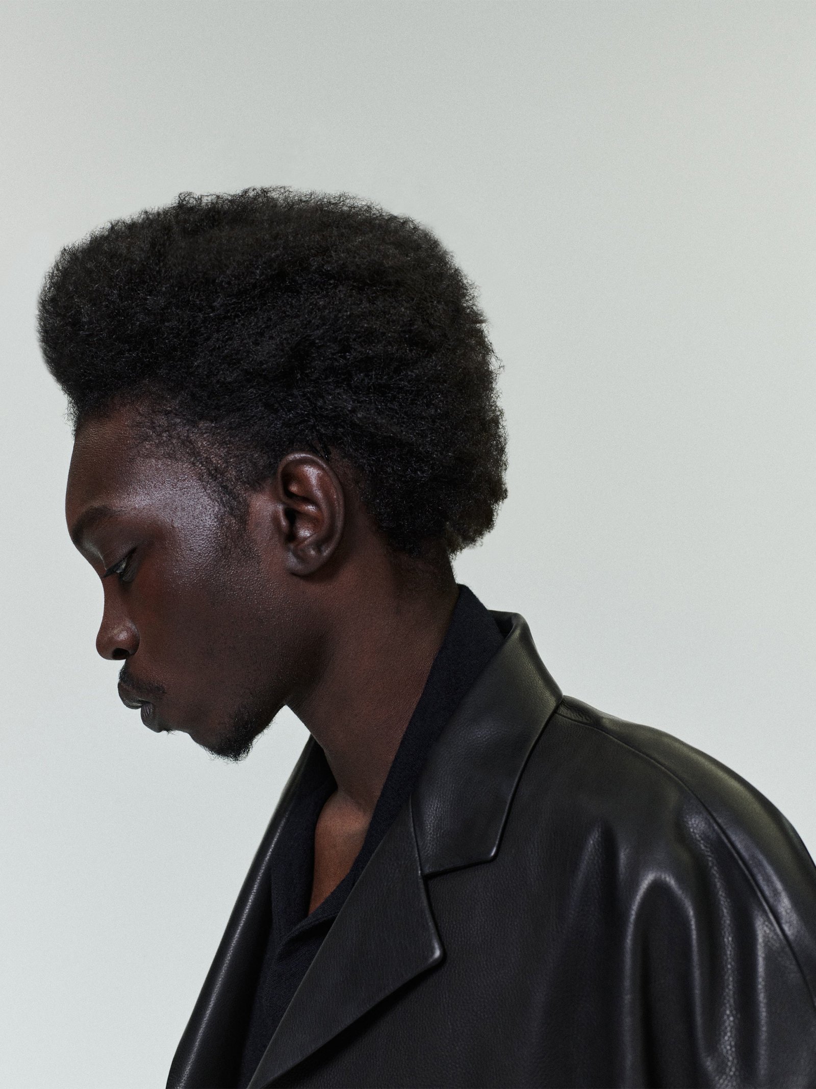 Leather Relaxed Blazer - Image 2