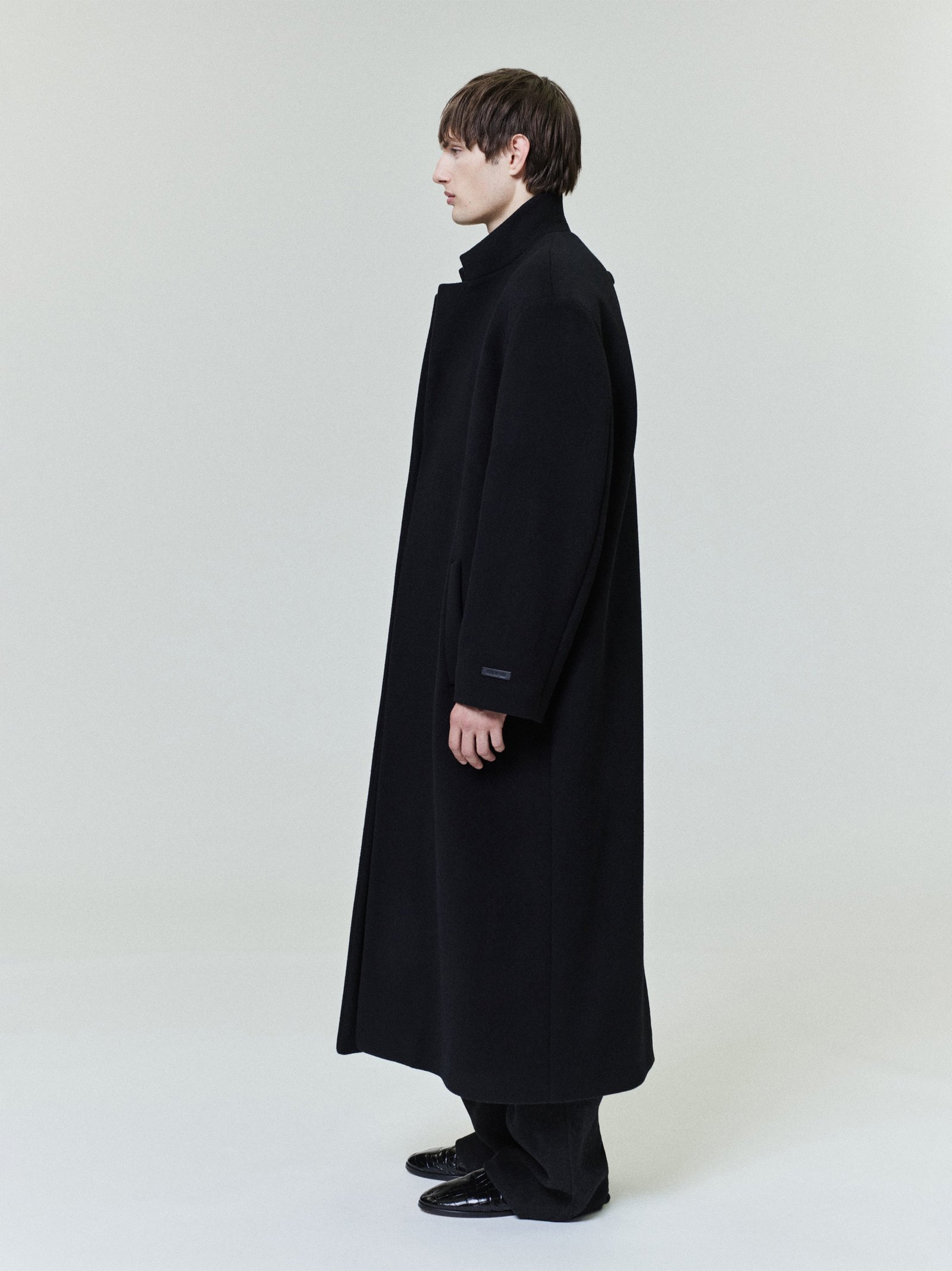 Melton Wool Relaxed Coat - Image 2