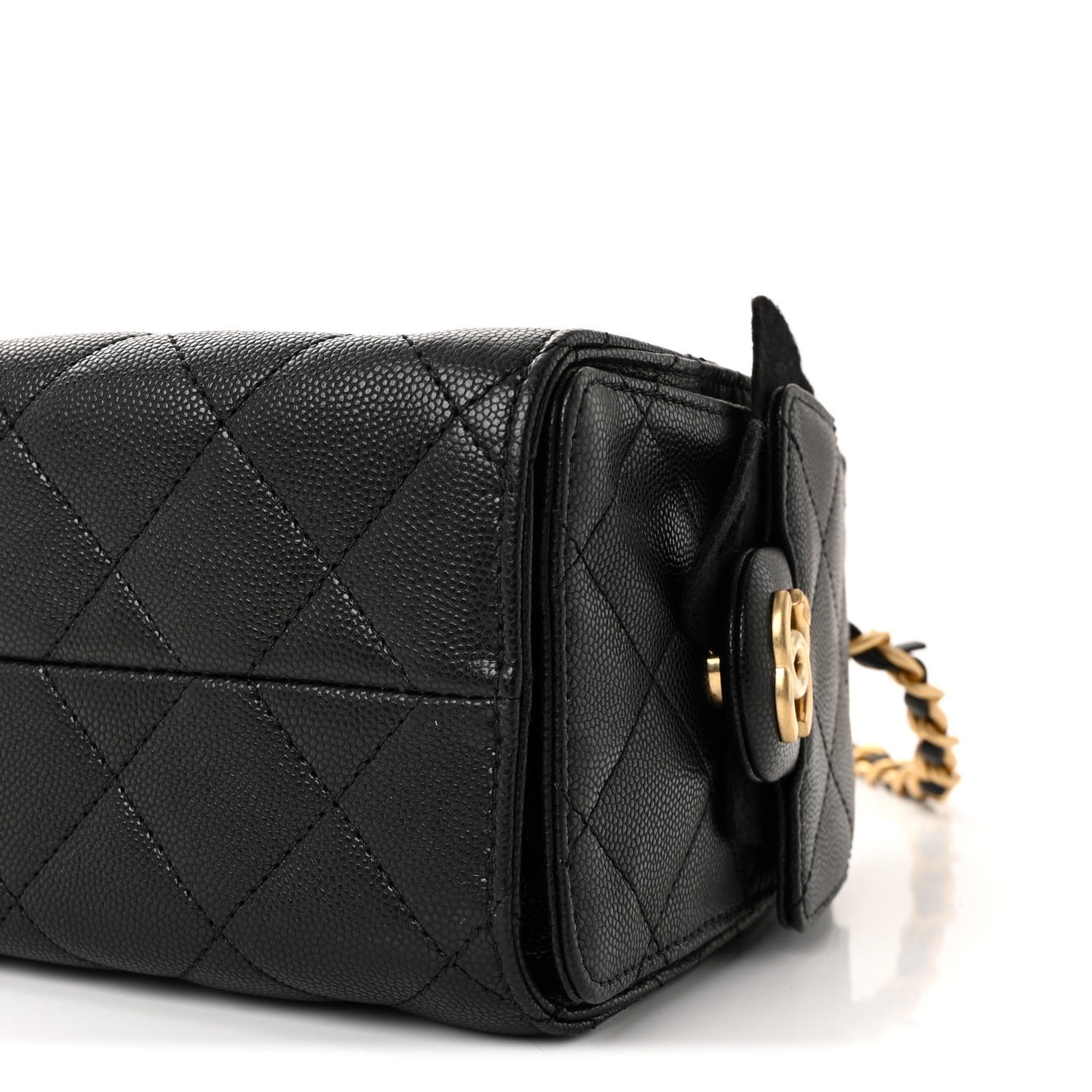 Caviar Quilted Mini Chanel 25 Handbag Black - Image 10