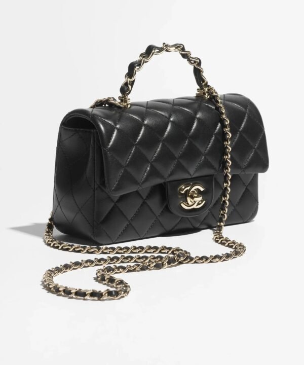 Chanel Mini Classic Handbag With Top Handle