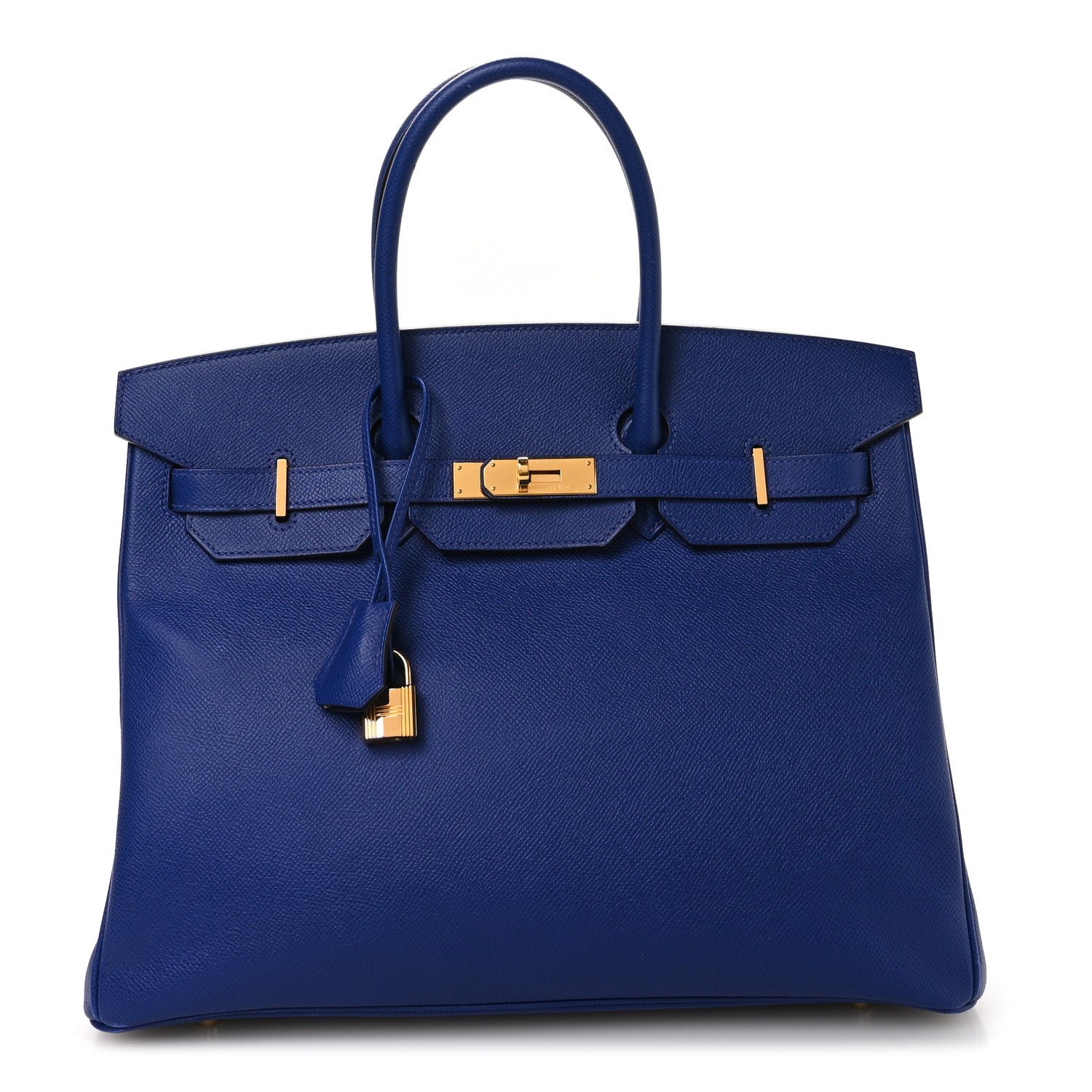 Epsom Birkin 35 Bleu Electrique