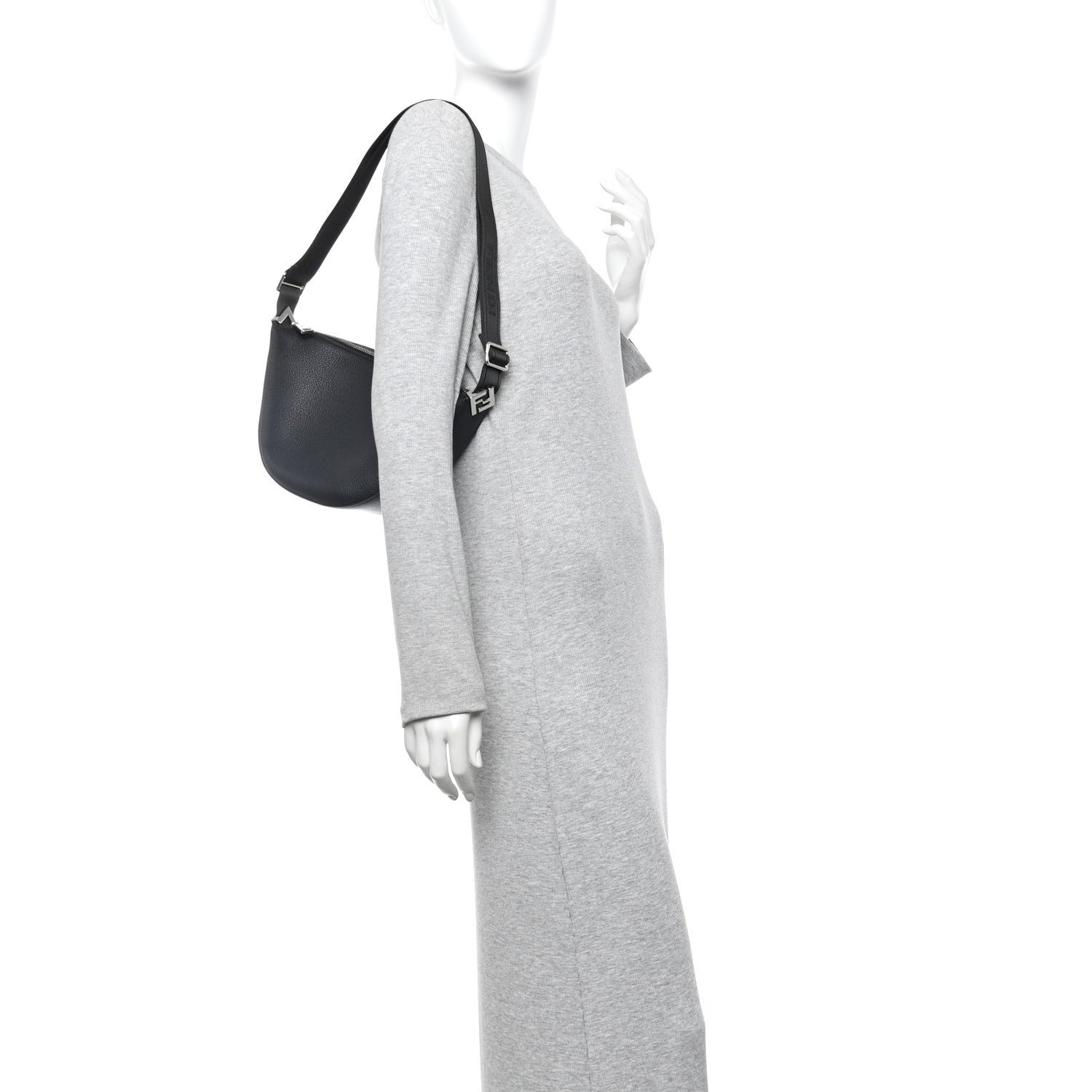 Fendi Roma Leather Small Melon Bag - Image 2