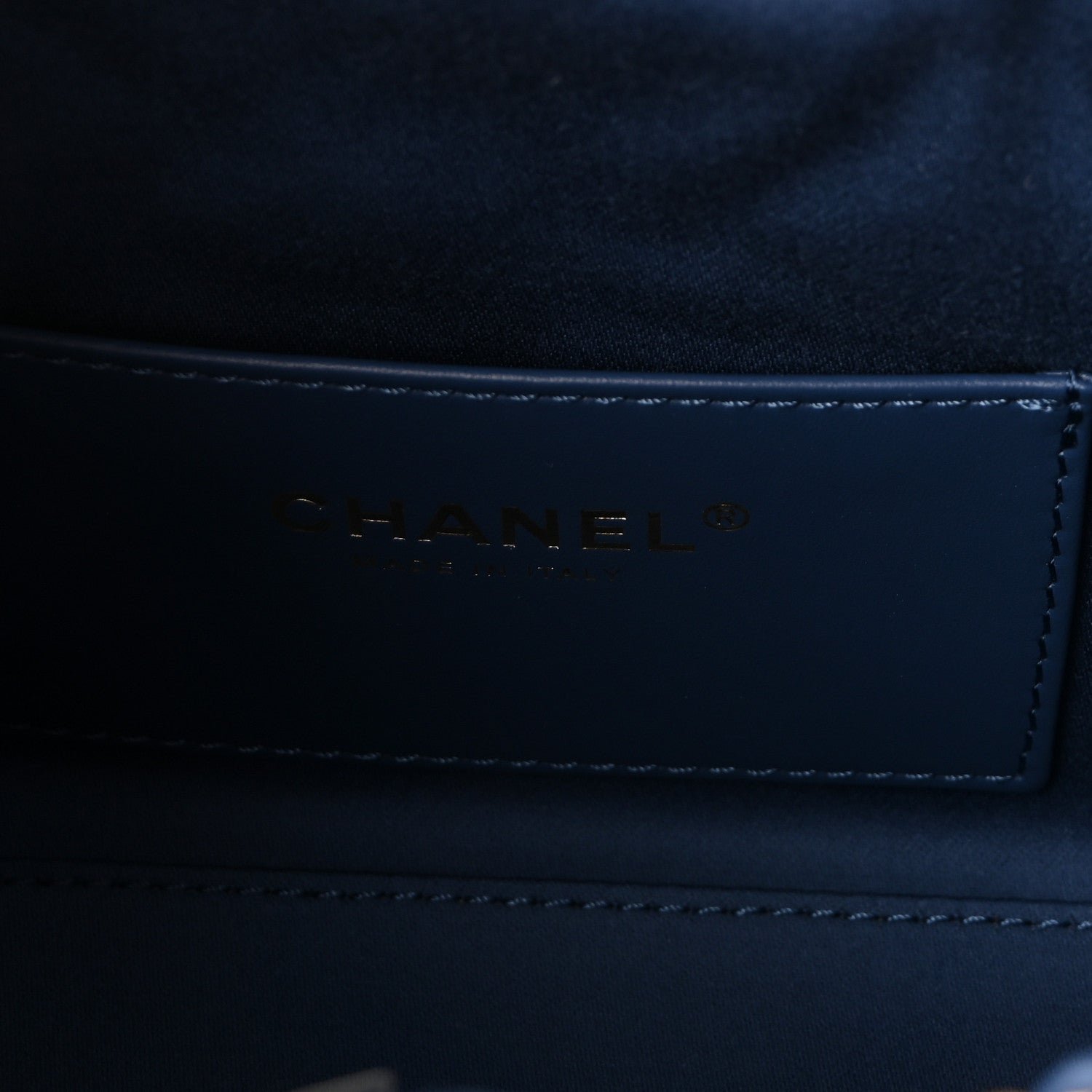 Washed Denim Quilted Mini Chanel 25 Handbag Blue - Image 6