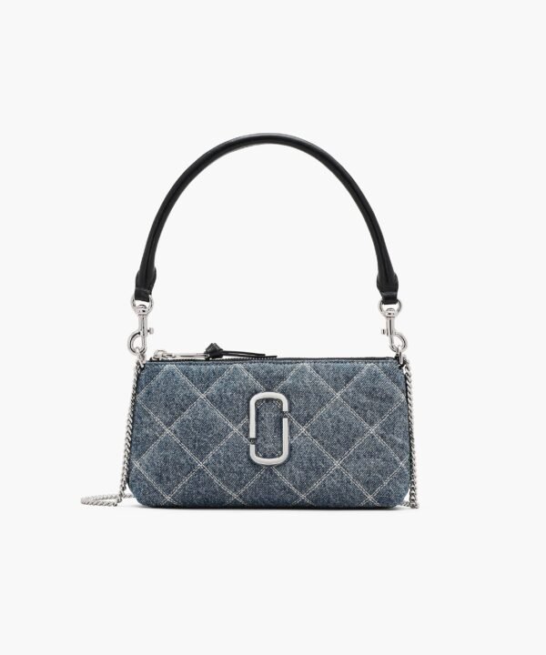 The Quilted Denim Snapshot Convertible Shoulder Bag