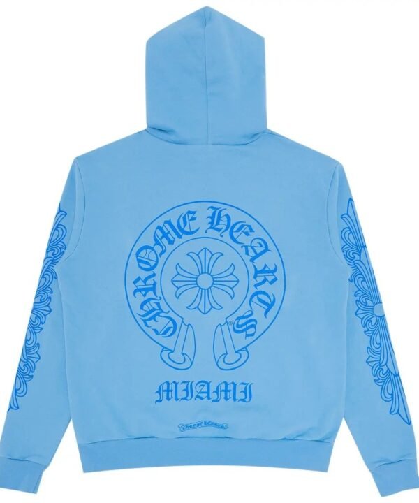 Blue Chrome Hearts Hoodie