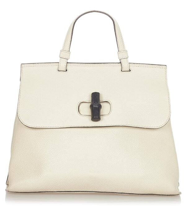 Gucci Bamboo Daily Leather Satchel