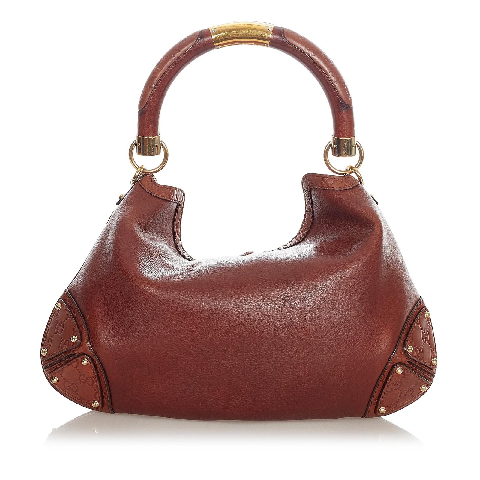 Gucci Bamboo Indy Leather Satchel - Image 3