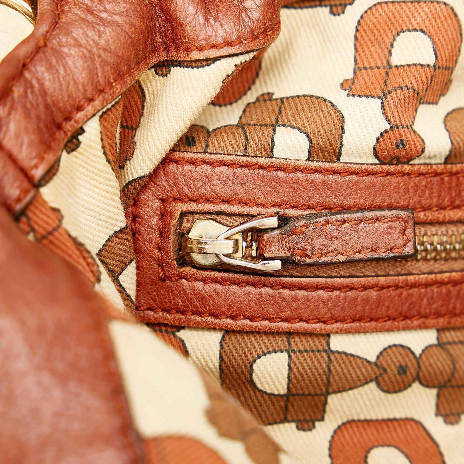 Gucci Bamboo Indy Leather Satchel - Image 9