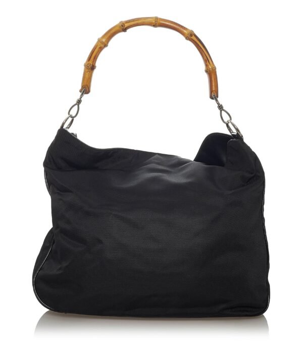 Gucci Bamboo Nylon Satchel