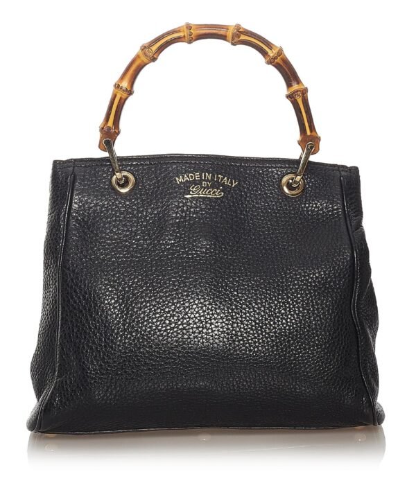 Gucci Bamboo Shopper Leather Handbag