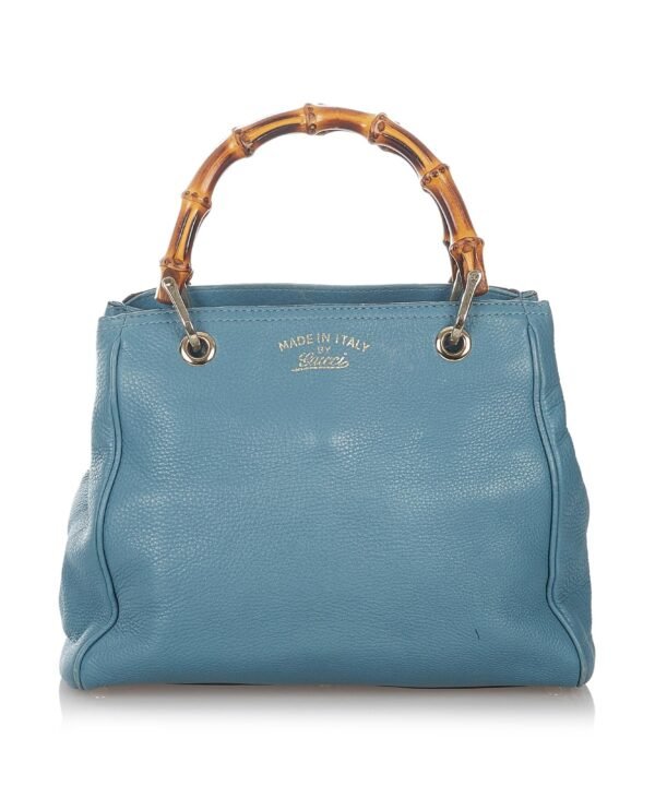 Gucci Bamboo Shopper Leather Satchel