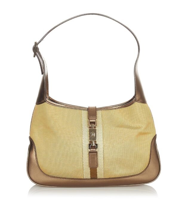 Gucci Canvas Jackie Shoulder Bag