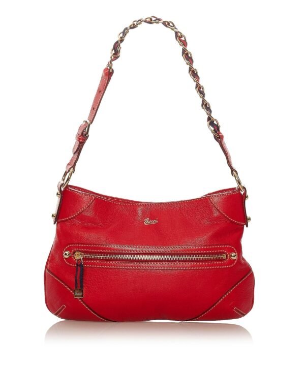 Gucci Capri Ranch Kid Leather Shoulder Bag