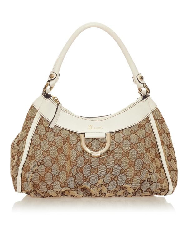Gucci GG Canvas Abbey D-Ring Shoulder Bag