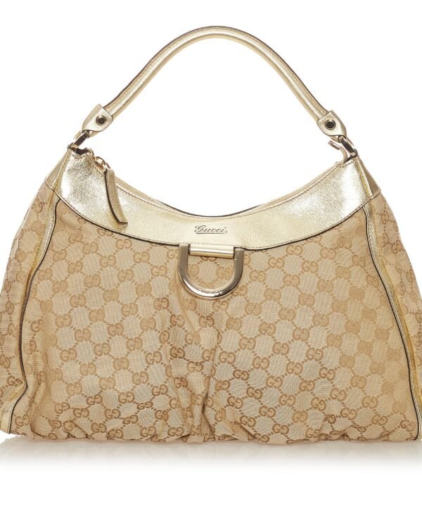 Gucci GG Canvas Abbey D-Ring Shoulder Bag