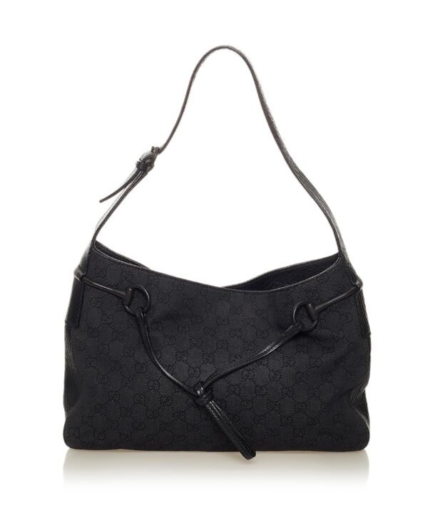 Gucci GG Canvas Horsebit Shoulder Bag