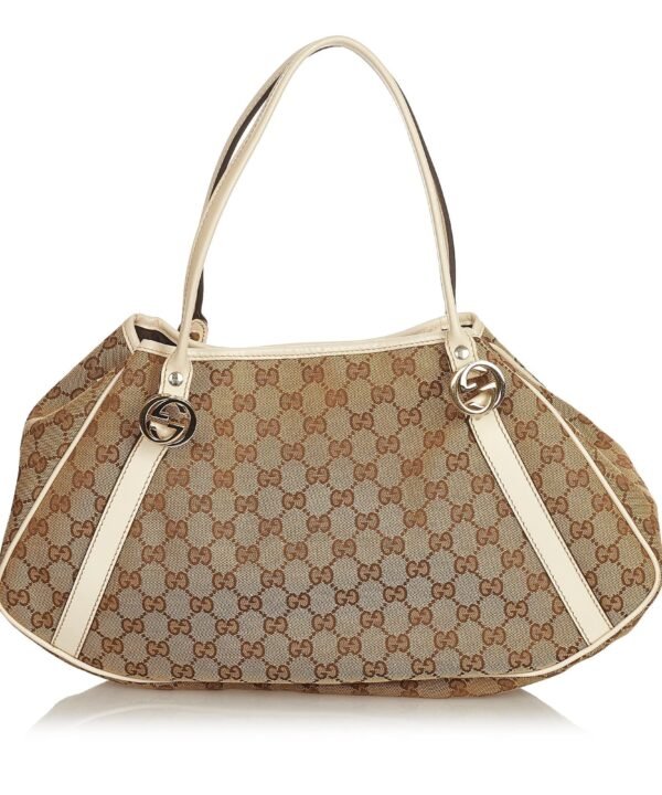 Gucci GG Canvas Twin Tote Bag
