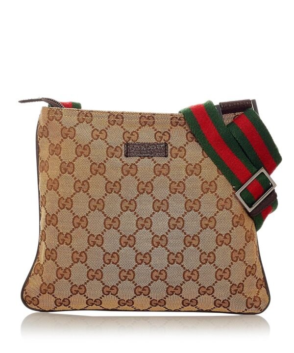 Gucci GG Canvas Web Crossbody Bag