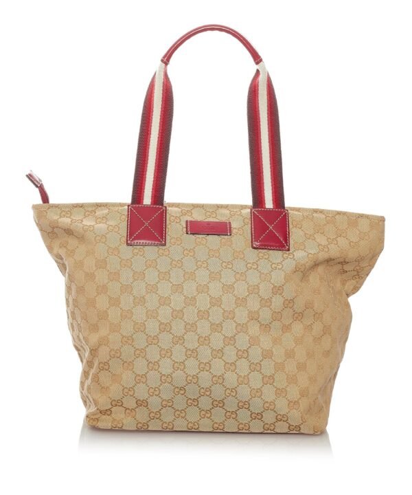 Gucci GG Canvas Web Tote Bag