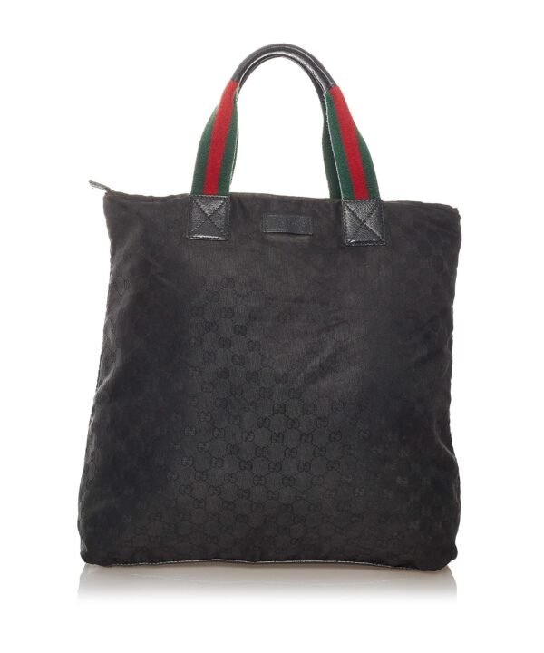 Gucci GG Canvas Web Tote Bag