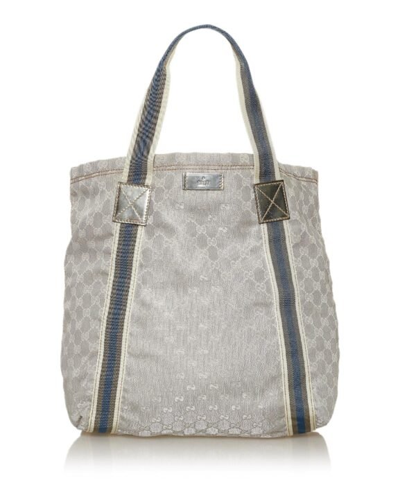 Gucci GG Canvas Web Tote Bag
