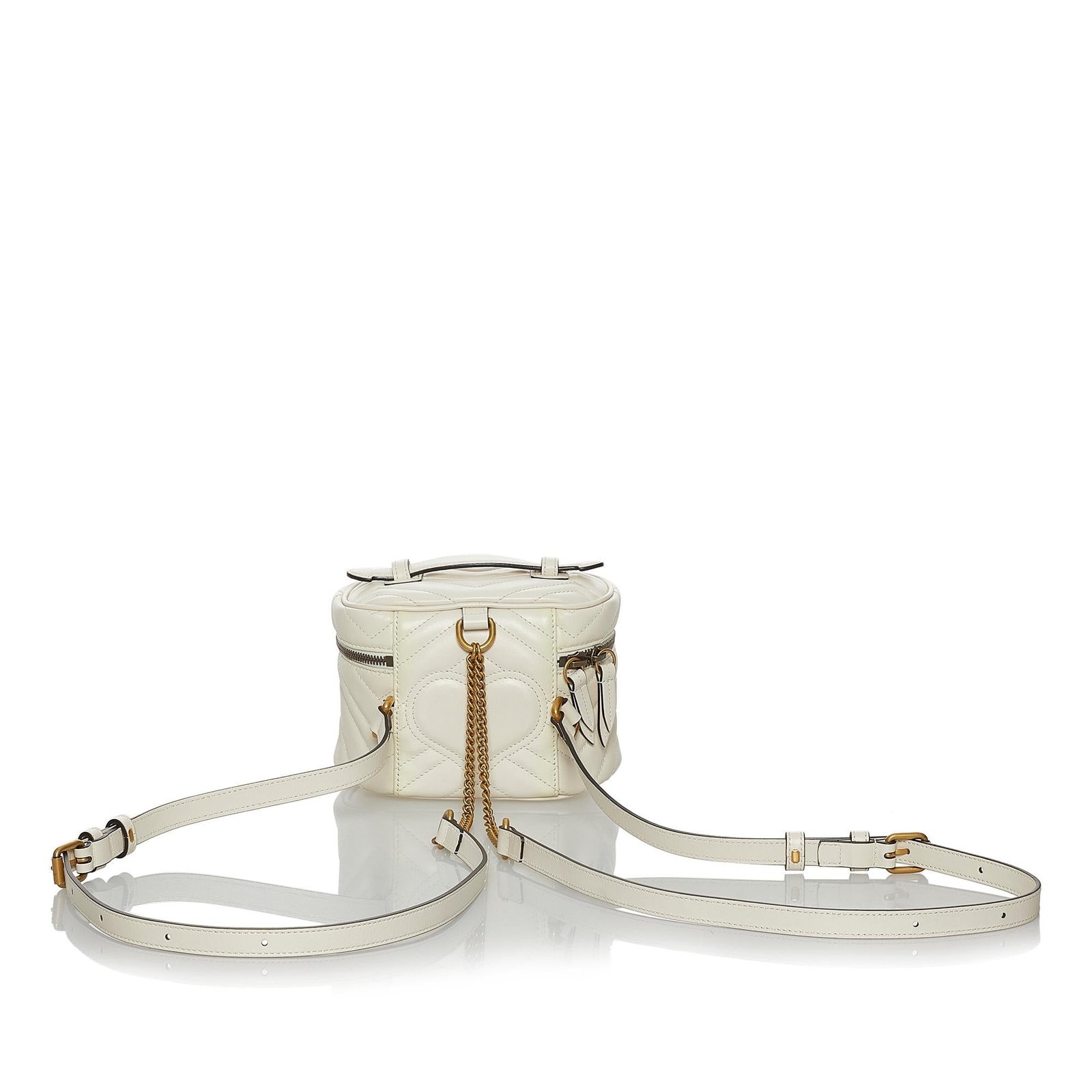 Gucci GG Marmont Leather Round Backpack - Image 3