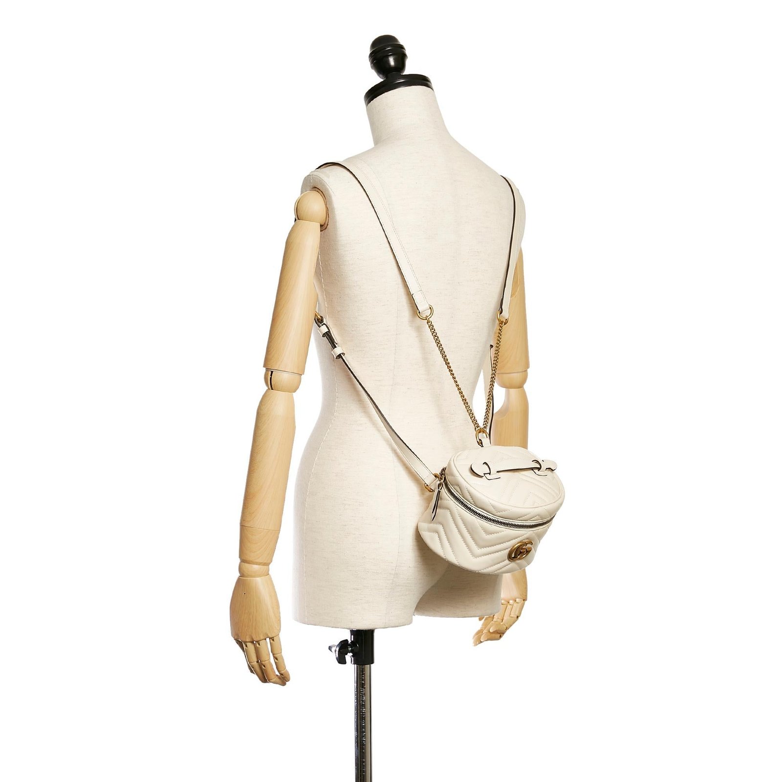 Gucci GG Marmont Leather Round Backpack - Image 5