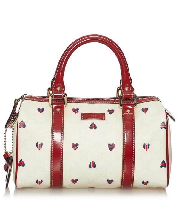 Gucci GG Supreme Hearts Small Joy Boston Bag
