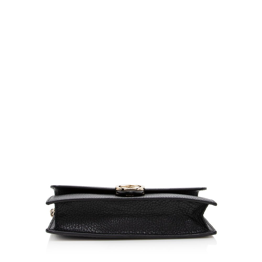 Gucci Grained Calfskin Interlocking G Chain Wallet - Image 4