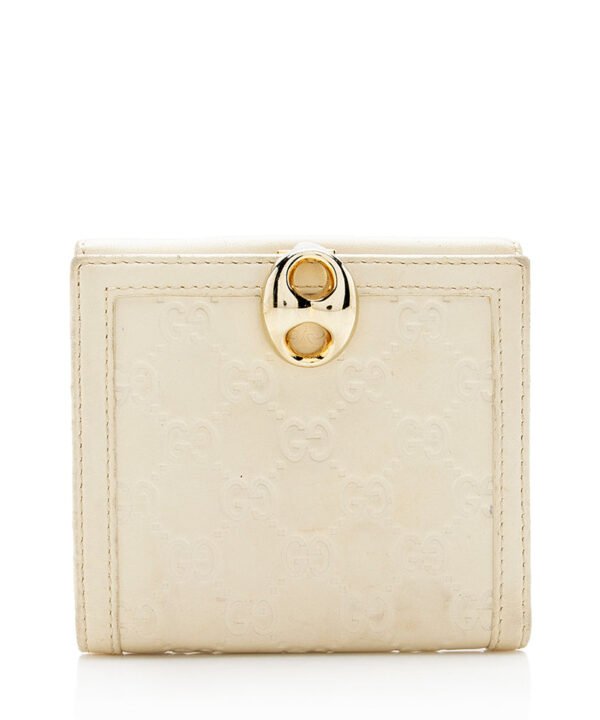 Gucci Guccissima Wave French Compact Wallet - FINAL SALE