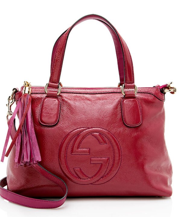 Gucci Glazed Leather Soho Working Tote